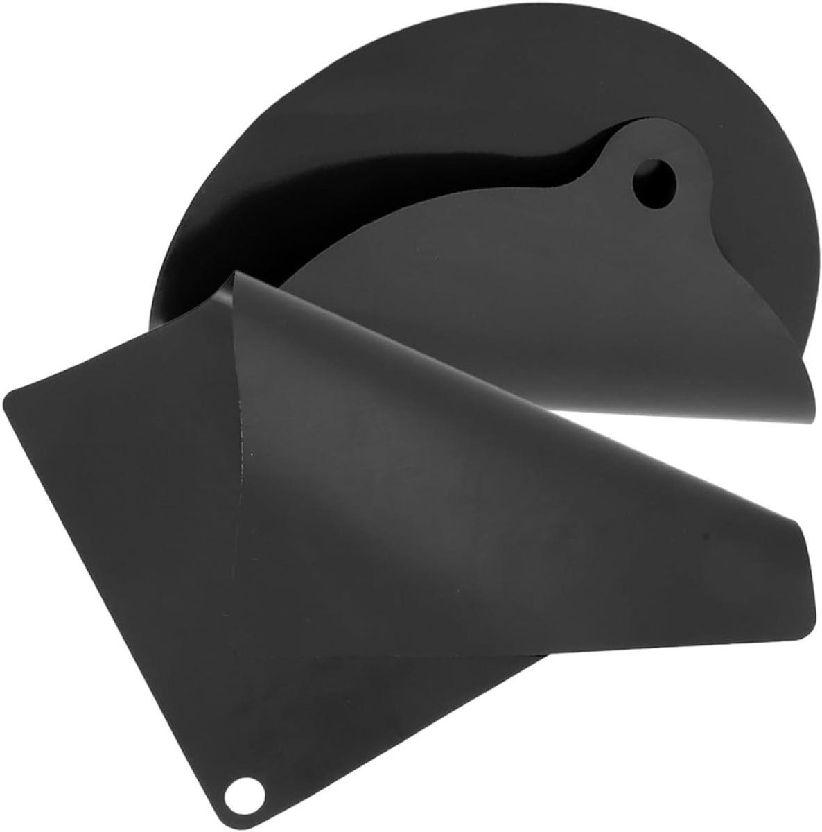 Hittebestendige Siliconen Mat - Inductie Beschermer - Kookplaat Reinigen - Flexibel En Gemakkelijk Op Te Rollen - 25x25cm - Zwart