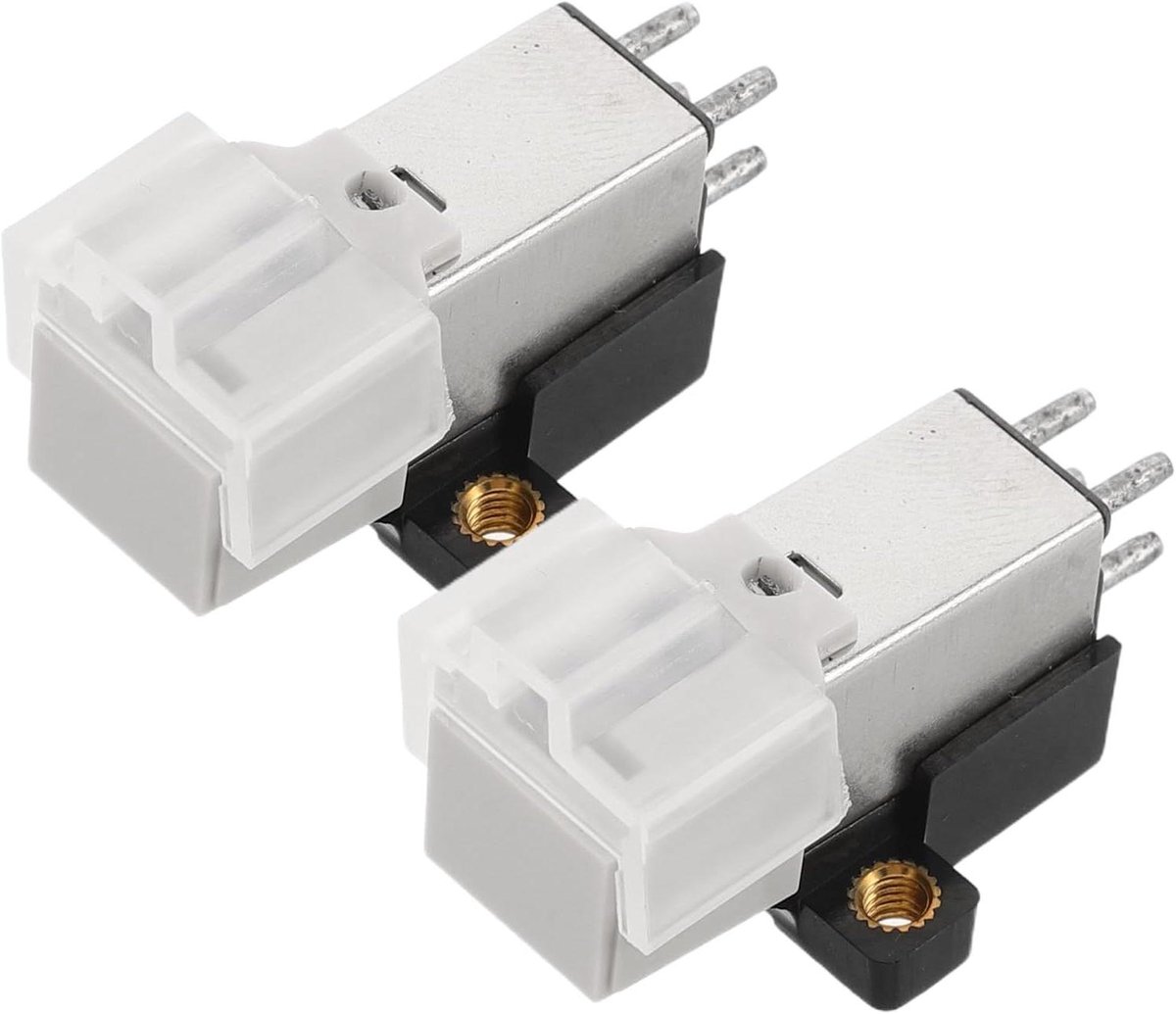 Platenspeler Naald - Element Cartridge - Vinyl Luisteren - Bewegende Magneet - 2 Stuks - Zilver