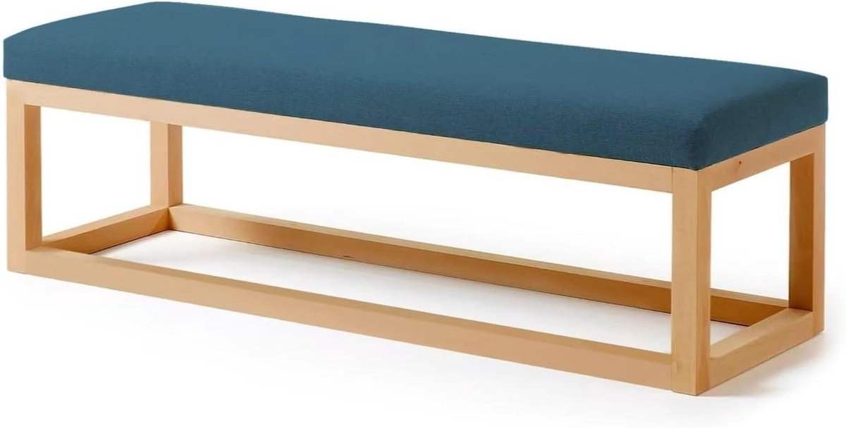 Buitenkussens - Zitkussens Tuin - Terras Comfort - Antislip Onderkant - 200x50x5cm - Donkerblauw