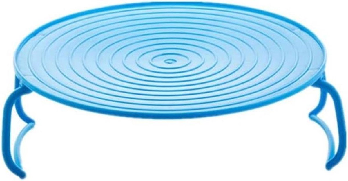Magnetron Tray Rack - Oven Plate - Koken en Opwarmen - Inklapbaar Ontwerp - 25x25x10 cm - Blauw