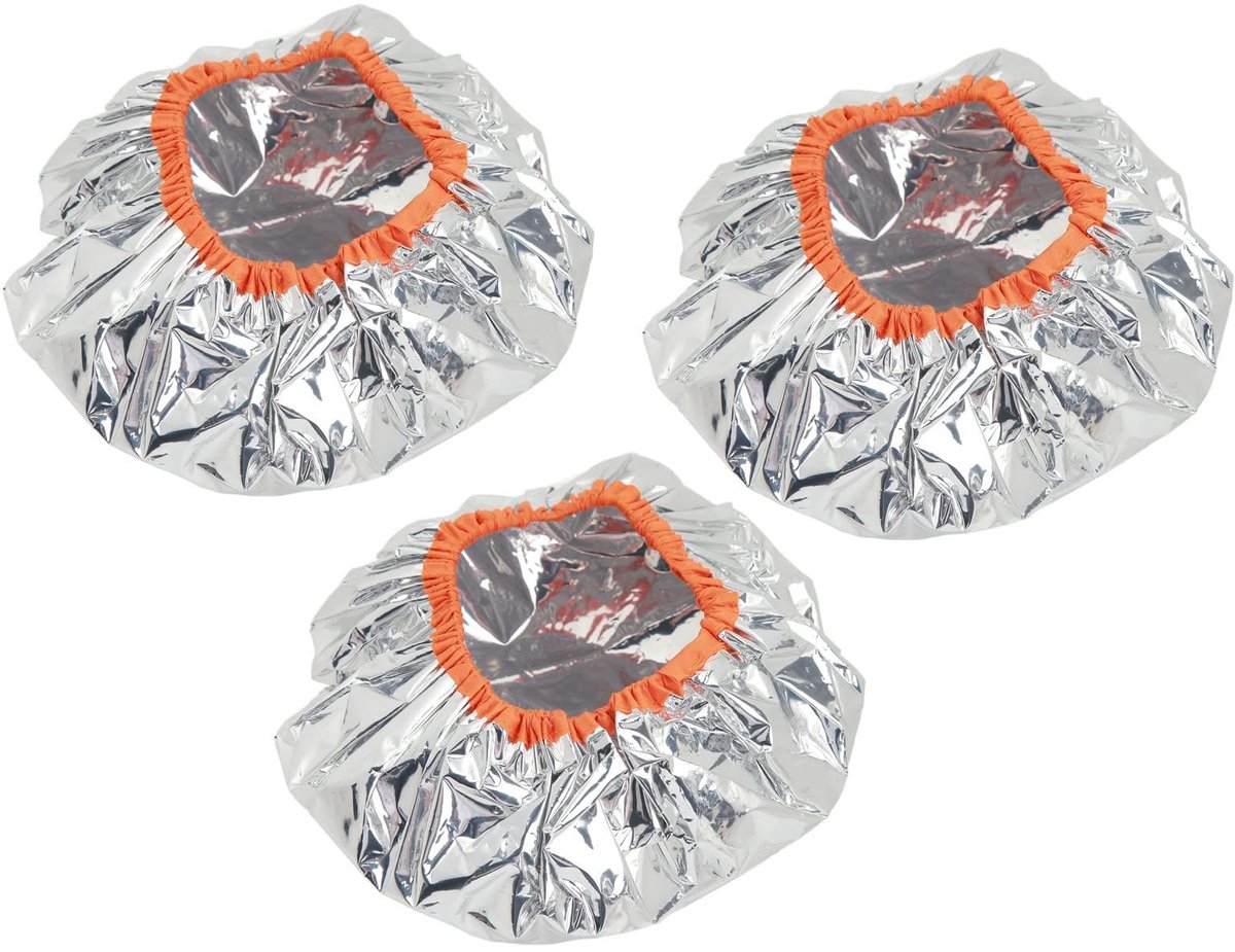 Dailygoods - 10 Stuks Herbruikbare Aluminiumfolie Diepe Conditioning Caps