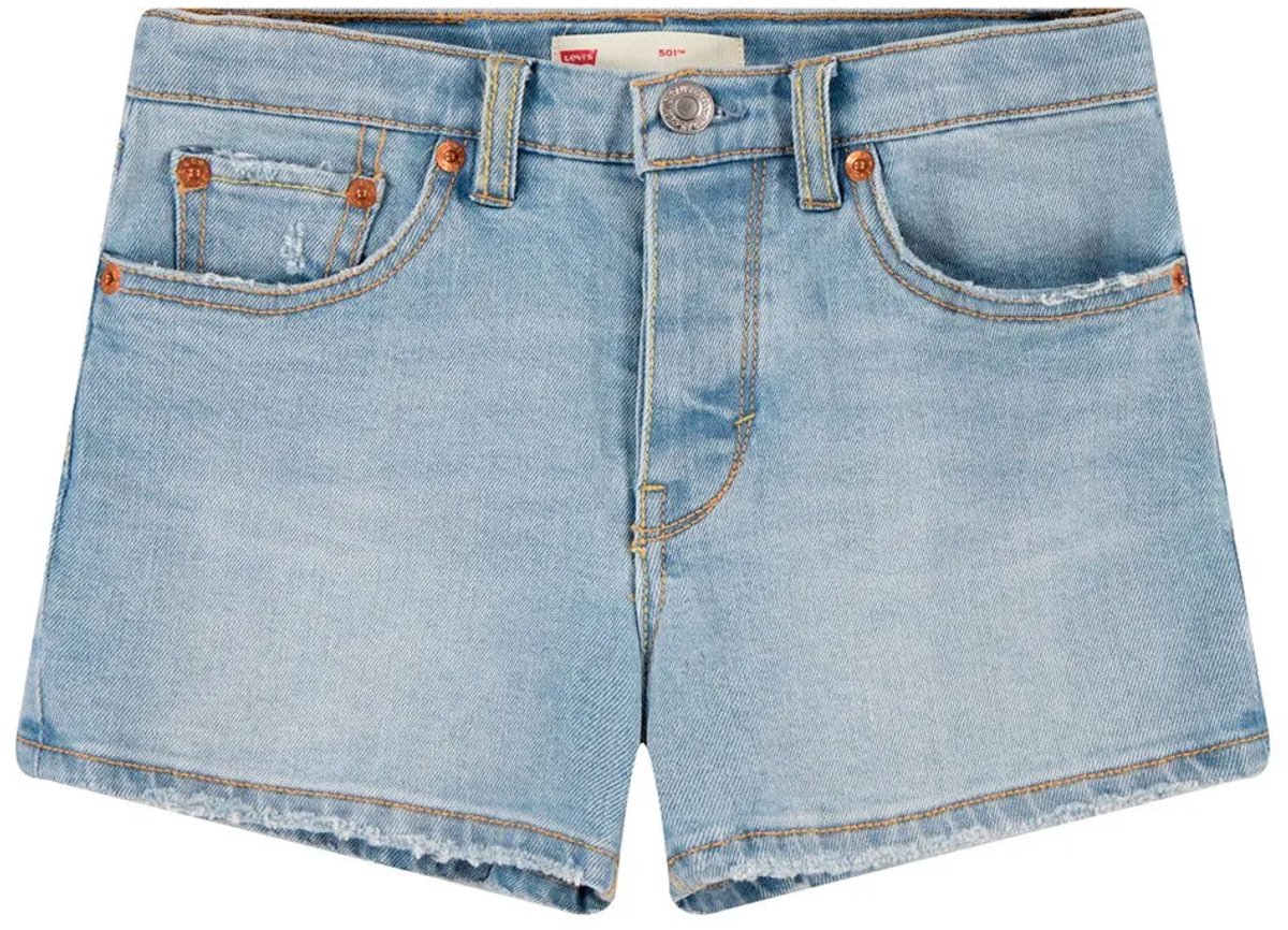 Levi´s ® Kids 4eh878-l6z 501 Original Korte Jeans 14 Years Meisje Blauw