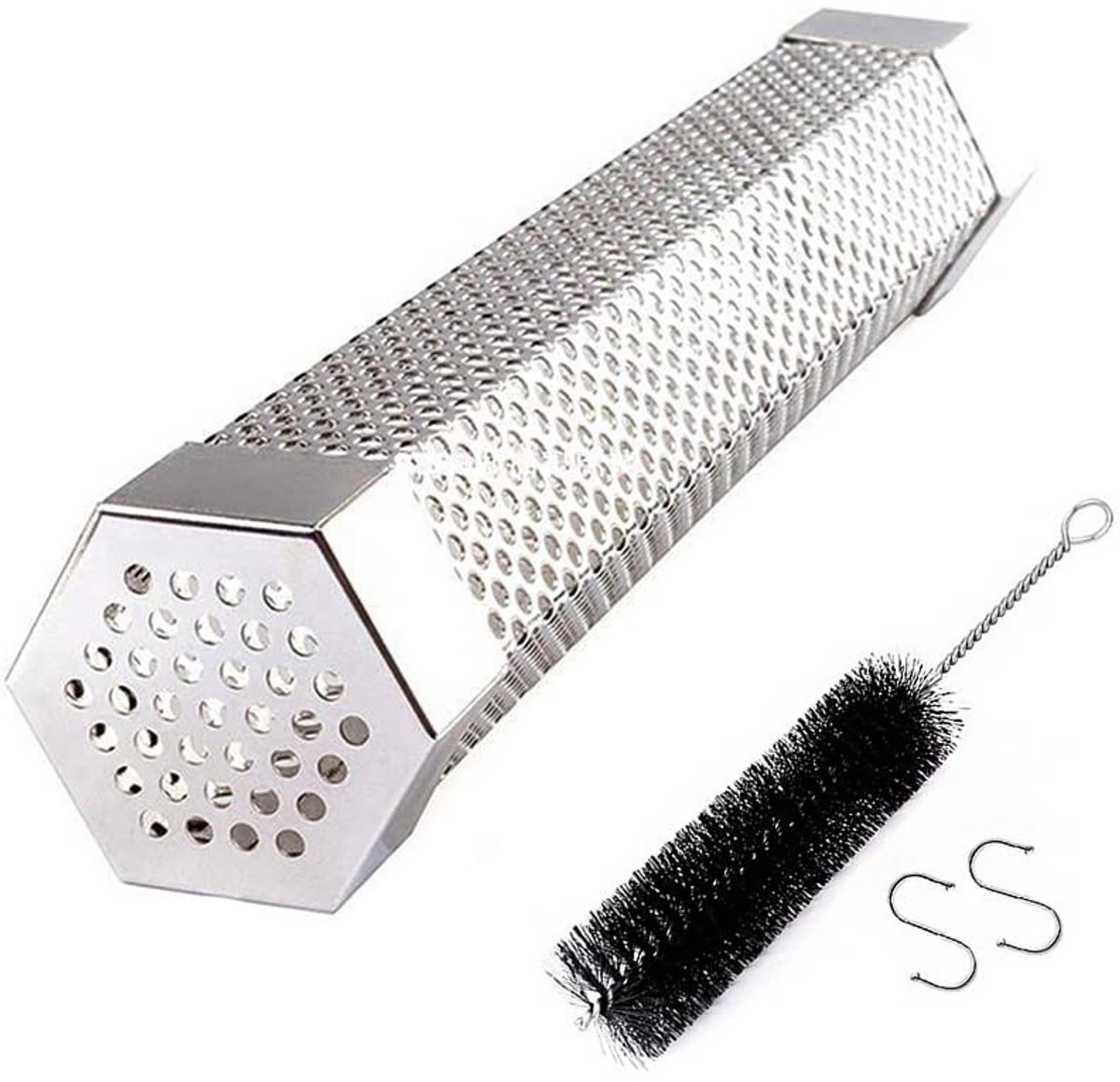 Dailygoods - Draagbare BBQ Roker Buis van RVS voor Perfect Roken