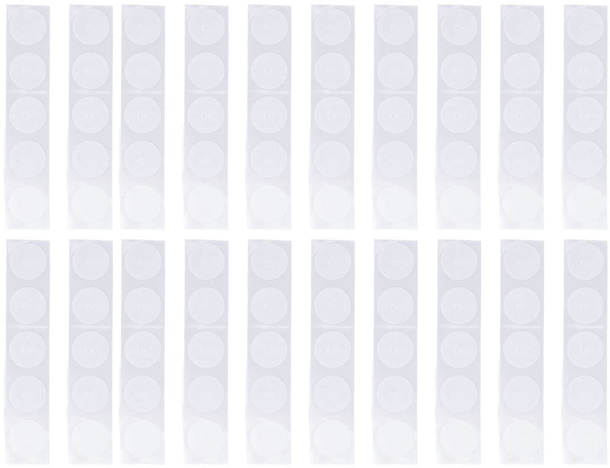 Dailygoods - NFC-RFID Stickerlabels Herbeschrijfbaar voor Toegangscontrole (50 Stuks)
