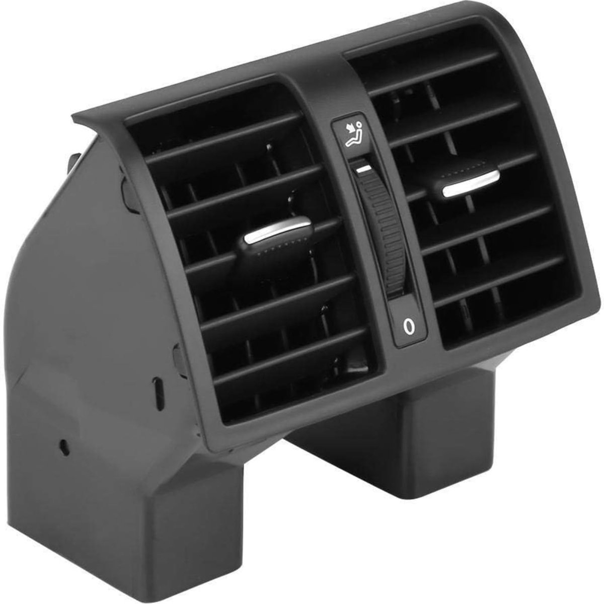 Dailygoods - Dailygoody - Achter middenconsole ventilatierooster - Luchtuitlaat - Hoogwaardige vervanging - Zwart kunststof - Voor Volkswagen - Model 1T0819203 - G...