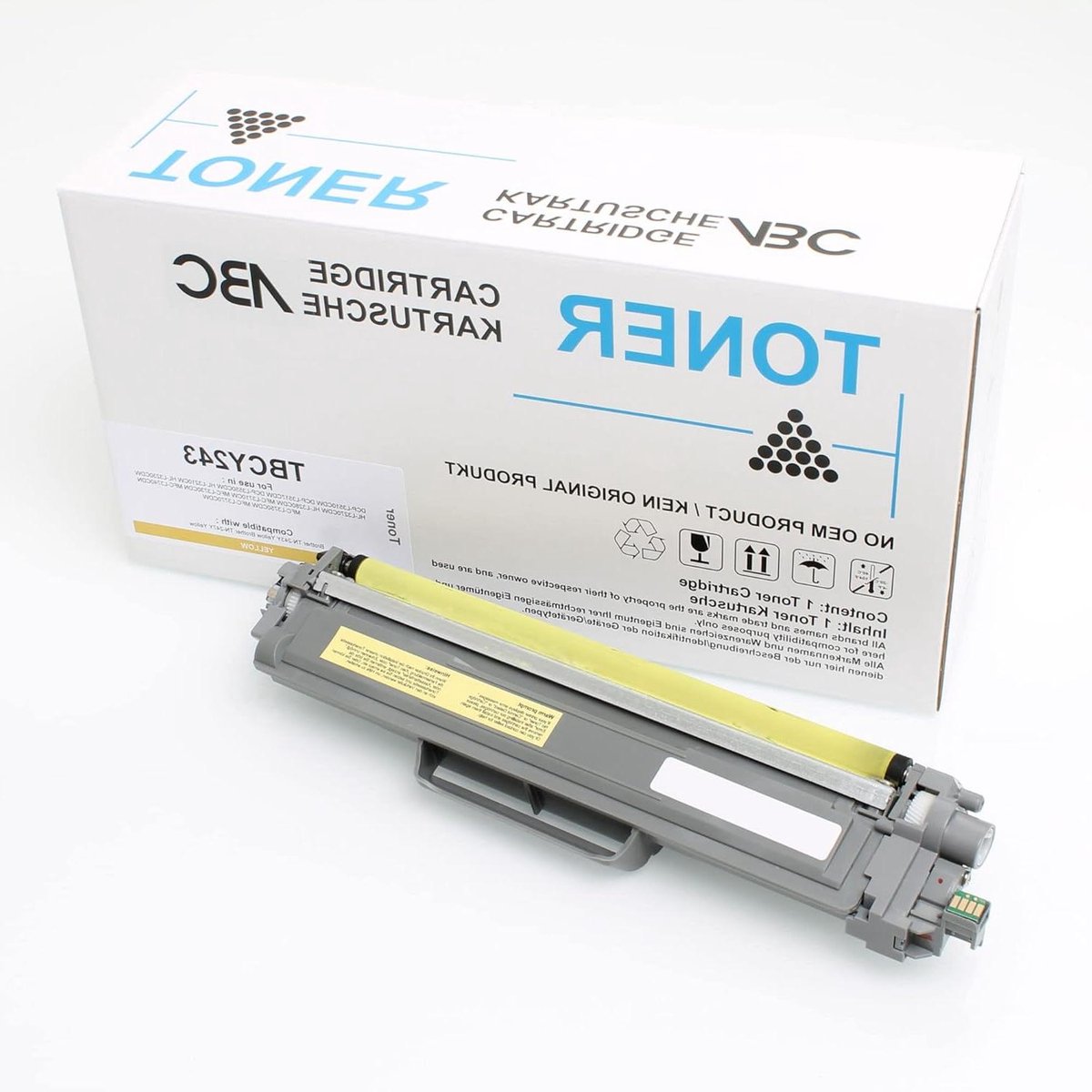 Gele Tonercartridge - Printer Toner - Documenten Printen - Zonder Chip - 1000 Pagina's - Geel