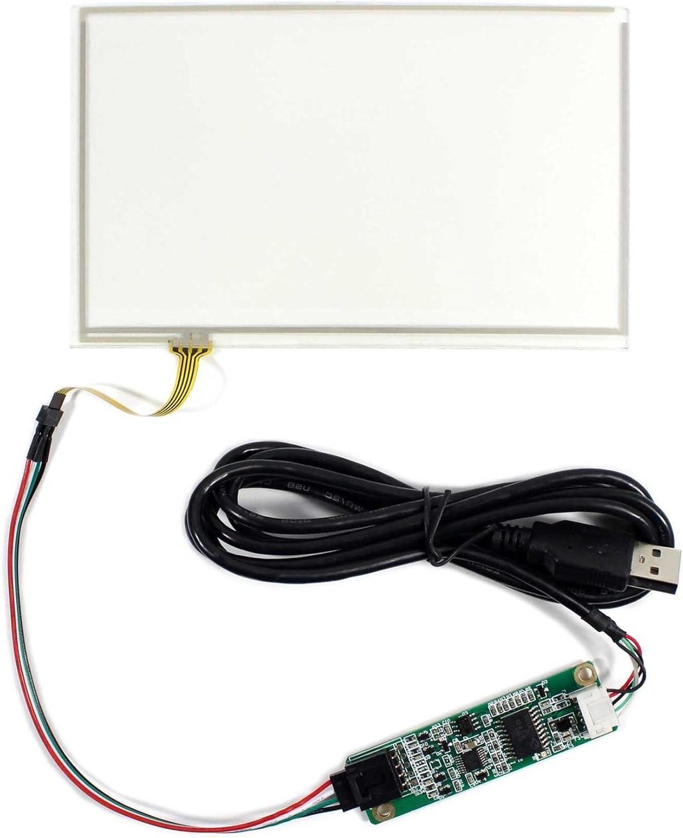 Aanraakscherm Paneel - Resistief Touchscreen - Interactieve Displays - USB Controller Inclusief - 6 Inch - Transparant