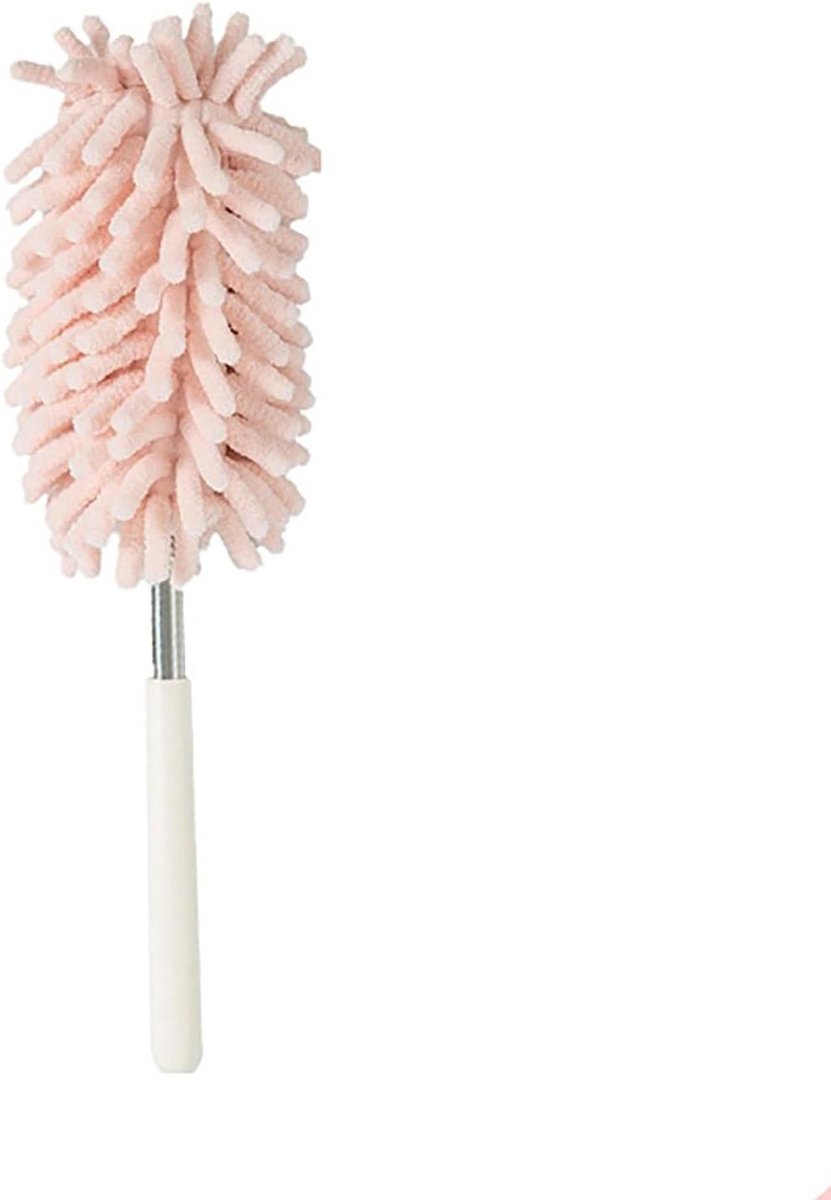 Stofdoek Chenille - Plumeau Flexibel - Stof Verwijderen - Buigbare Kop - 26-80 cm - Roze