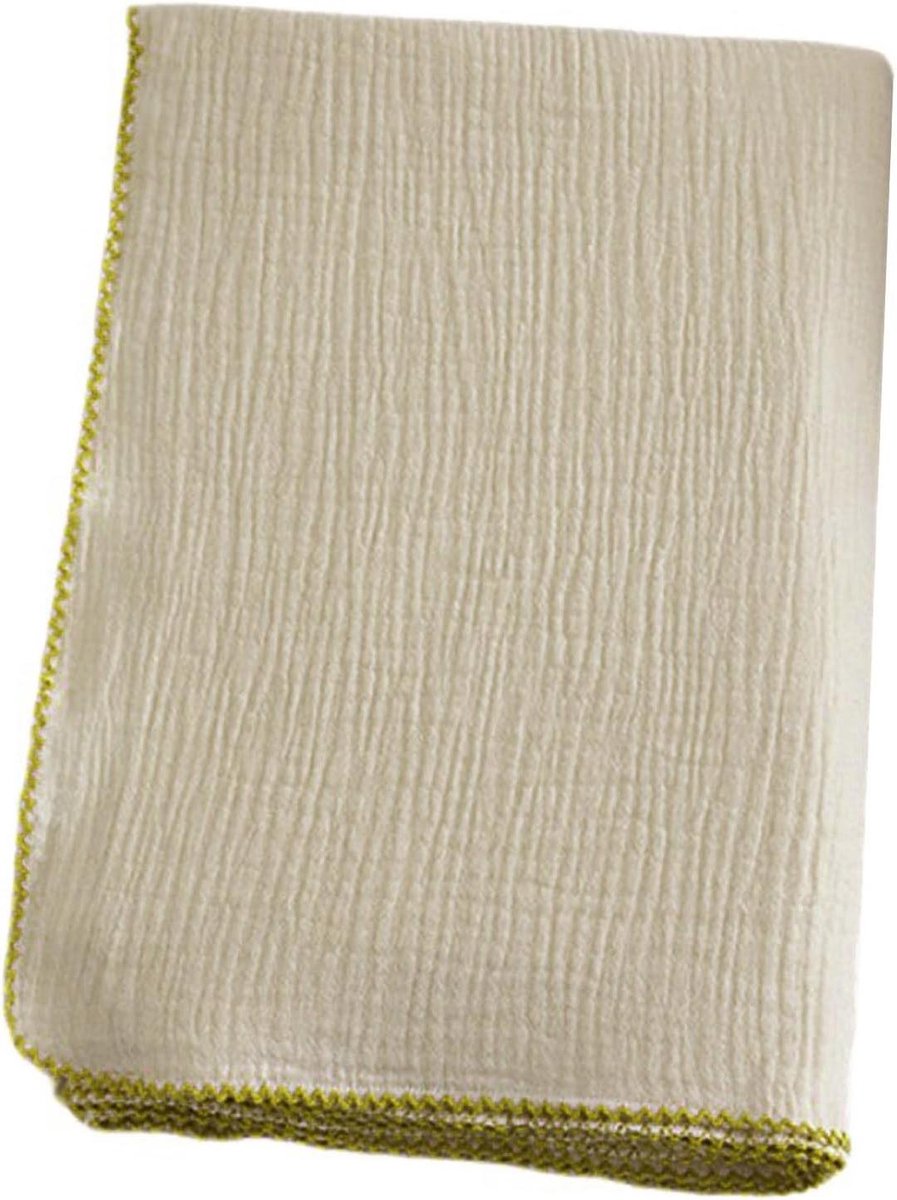 Baby Deken - Wikkeldoek Inbakerdoek - Warmte en Comfort - 2-laags Katoen - 120x130cm - Beige