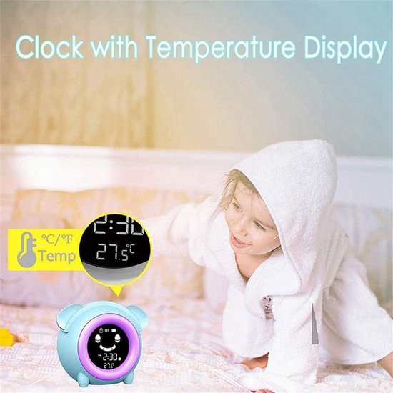 Kinderwekker - Digitale Wekker Slaapkamer - Slaaptrainer Kinderen - lichtfunctie — afbeelding 4
