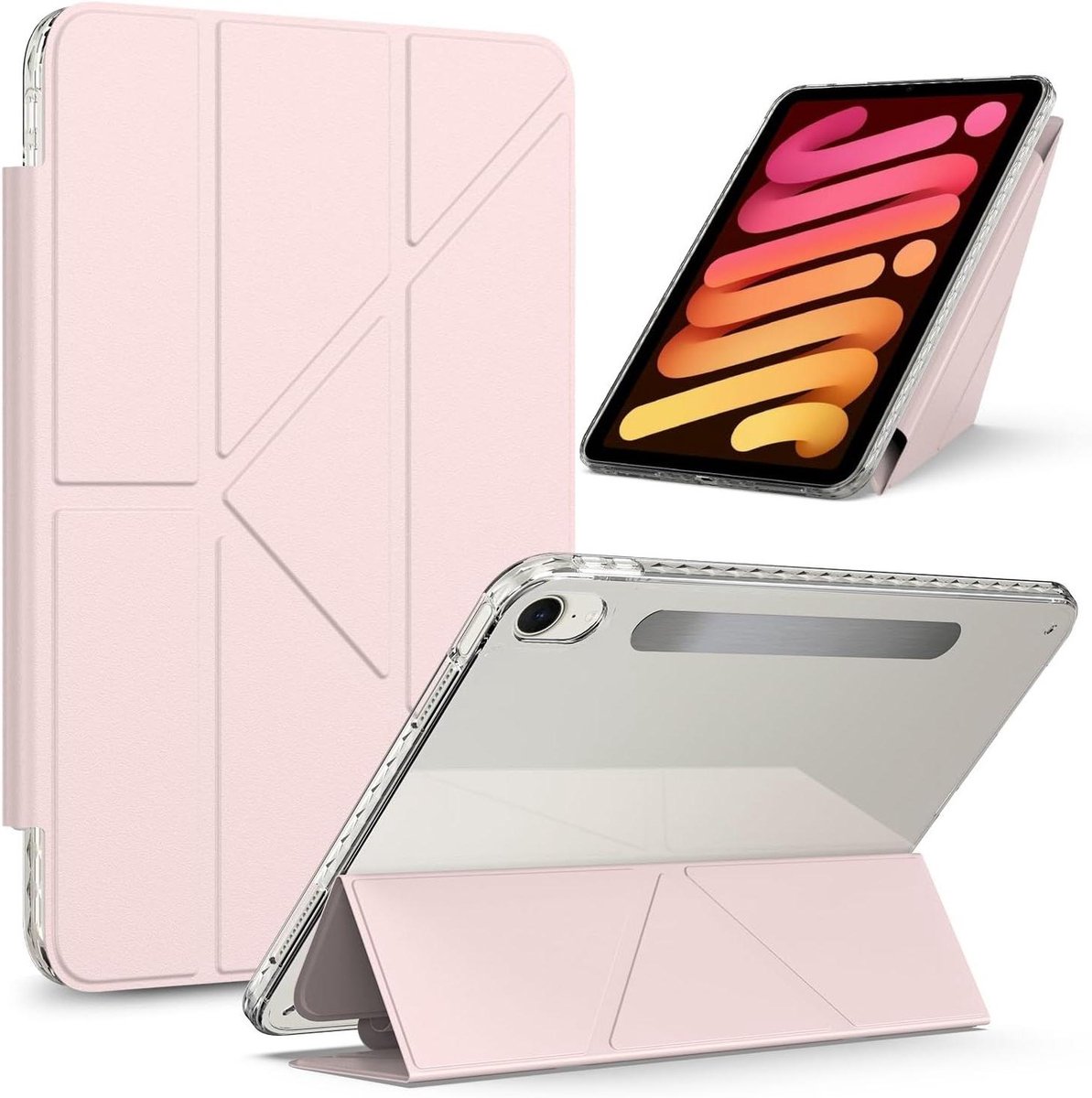 Tablethoes - Beschermhoes - Tabletbescherming - Afneembaar magnetisch - 2.54 cm - Roze