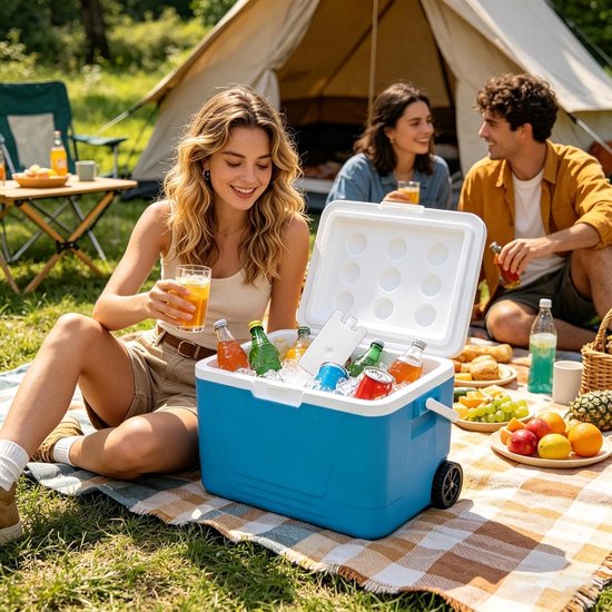 Koelelementen Koelbox - IJspakken Vriesblokken - Buiten Kamperen - Herbruikbaar Vrieselement - 150 ml - Blauw — afbeelding 3