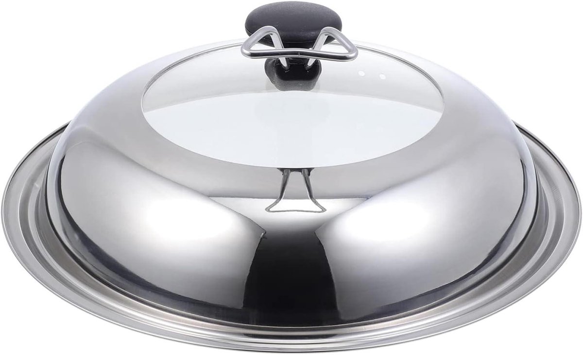Pan Deksel - Kookgerei Vervanging - Koken op Inductie - Hittebestendig Handvat - 28CM - Zilver