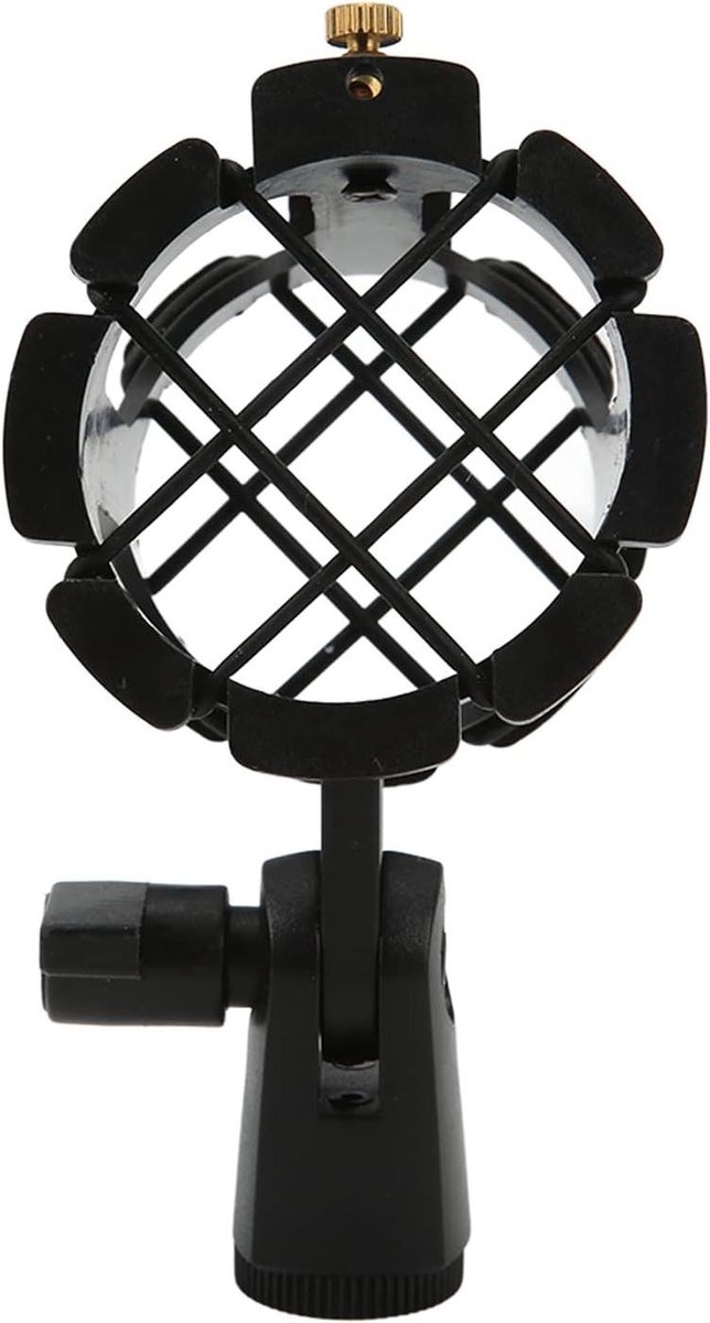 Microfoon Shock Mount - Draagbare Beugel - Studio Opname - Verstelbare Hoek - 39 Inch - Zwart