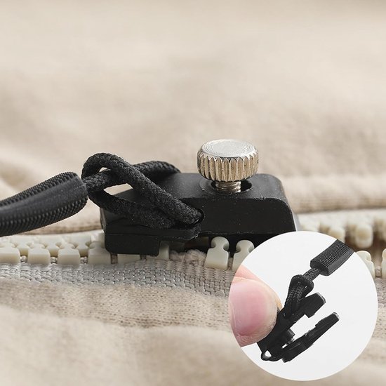 Universele Ritsvervanger - Rits Reparatie Kit - Kleding Repareren - Zonder Gereedschap - 3 Stuks - Zilverkleurig van Universele — afbeelding 2