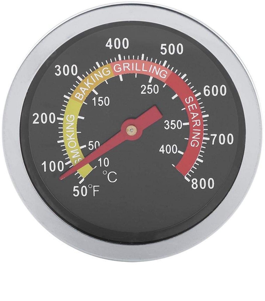 Dailygoods - Dailygoody - Roestvrijstalen BBQ-thermometer - Temperatuurmeter voor Barbecuekoken - Perfect voor Grillen - Handig en Nauwkeurig - Geschikt voor Thuis...