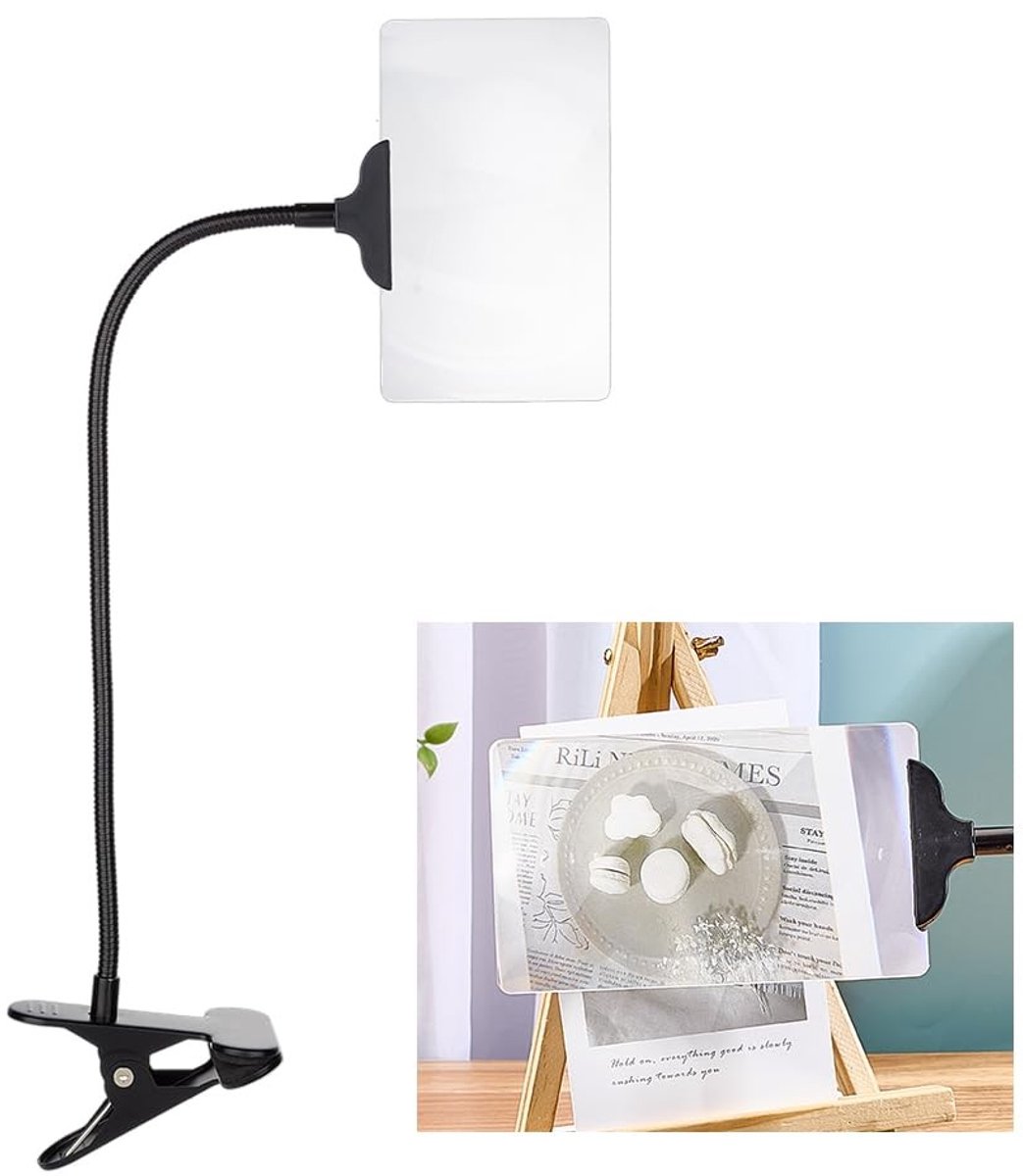 Dailygoods - Vergrootglas met Clip en Flexibele Zwanenhals voor Handwerk