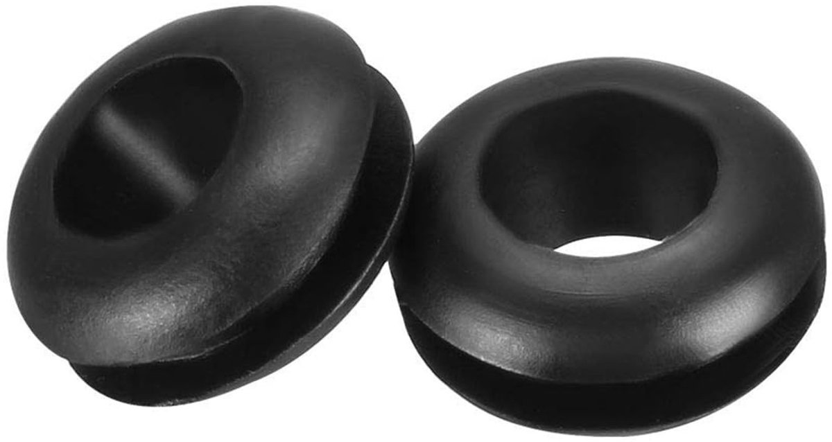 Dailygoods - 50 Stuks Witte Rubber Doorvoertules voor Kabels