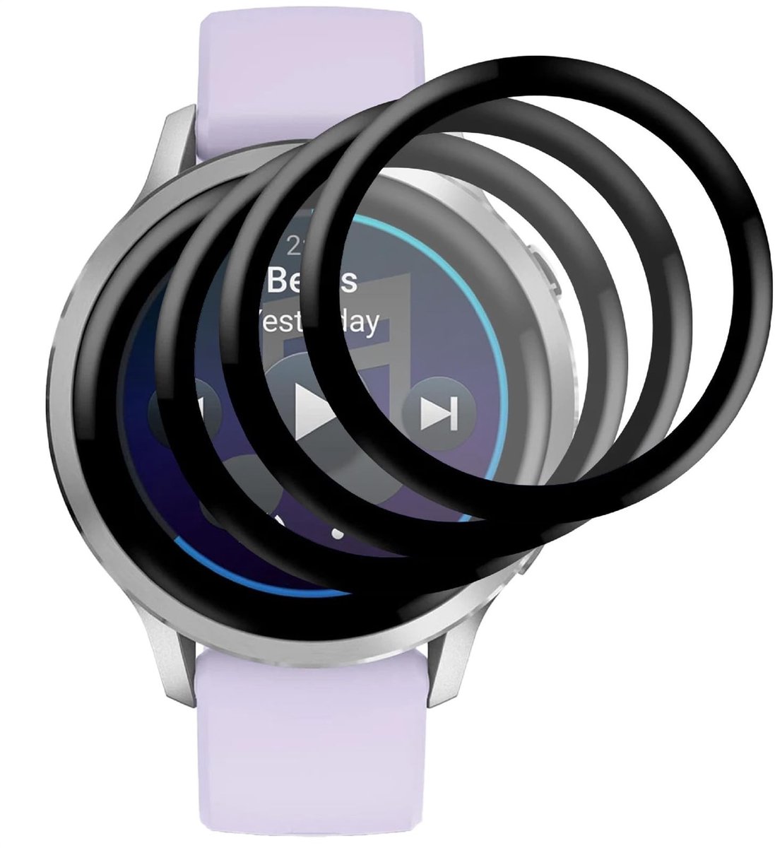 Dailygoods - 3 Displaybeschermfolies voor Garmin Venu 4