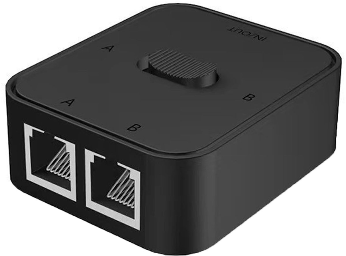 Dailygoods - Netwerk-LAN-switch met 2 Poorten voor Ethernet Verbinding