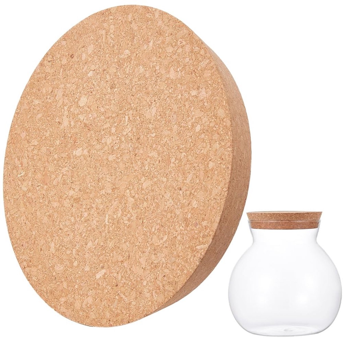 Dailygoods - Set van 6 Duurzame Kurkstoppers voor Wijnfles