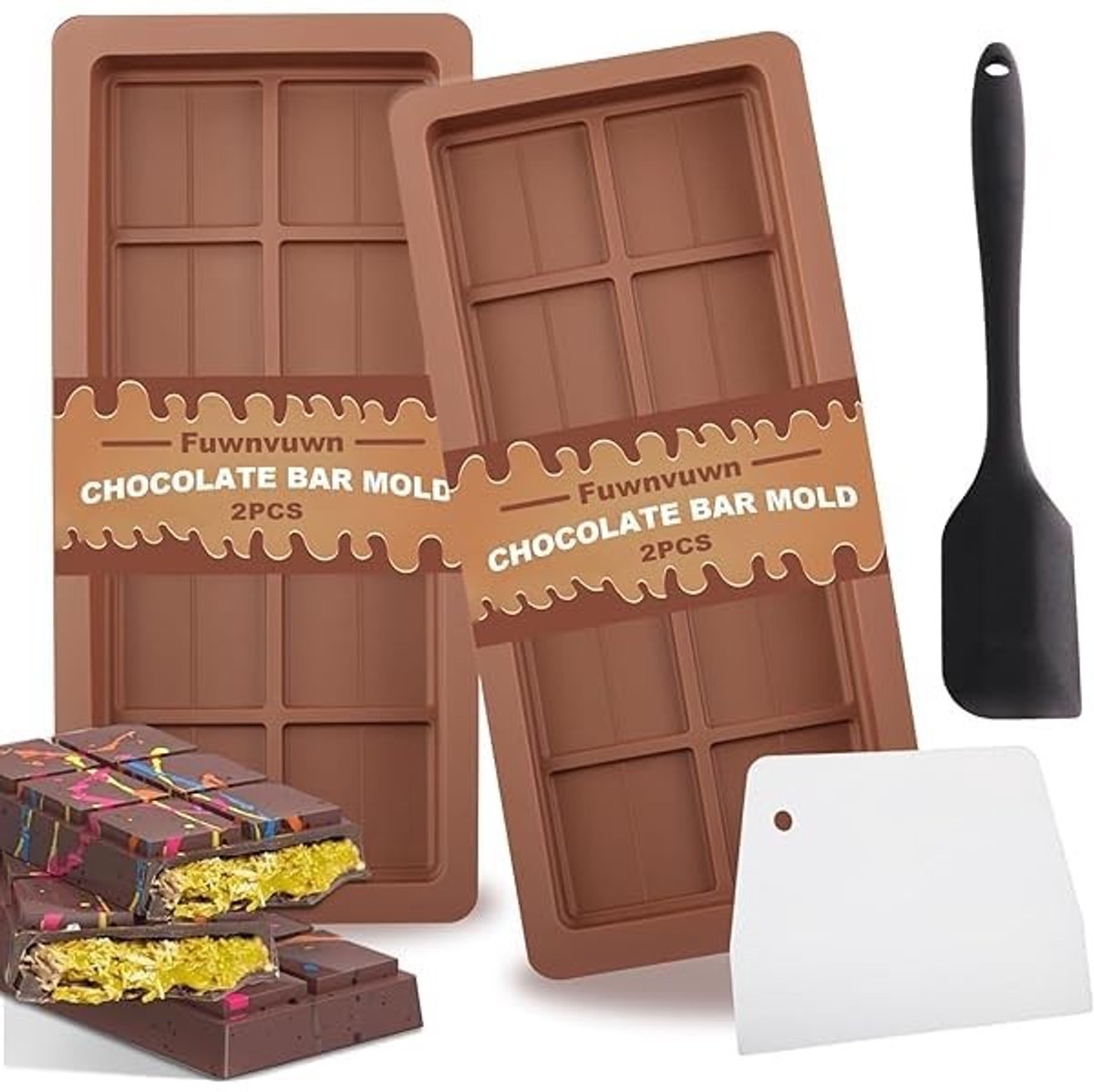 Dailygoods - Silicone Chocoladevormen Set voor Doe-Het-Zelf Bakken
