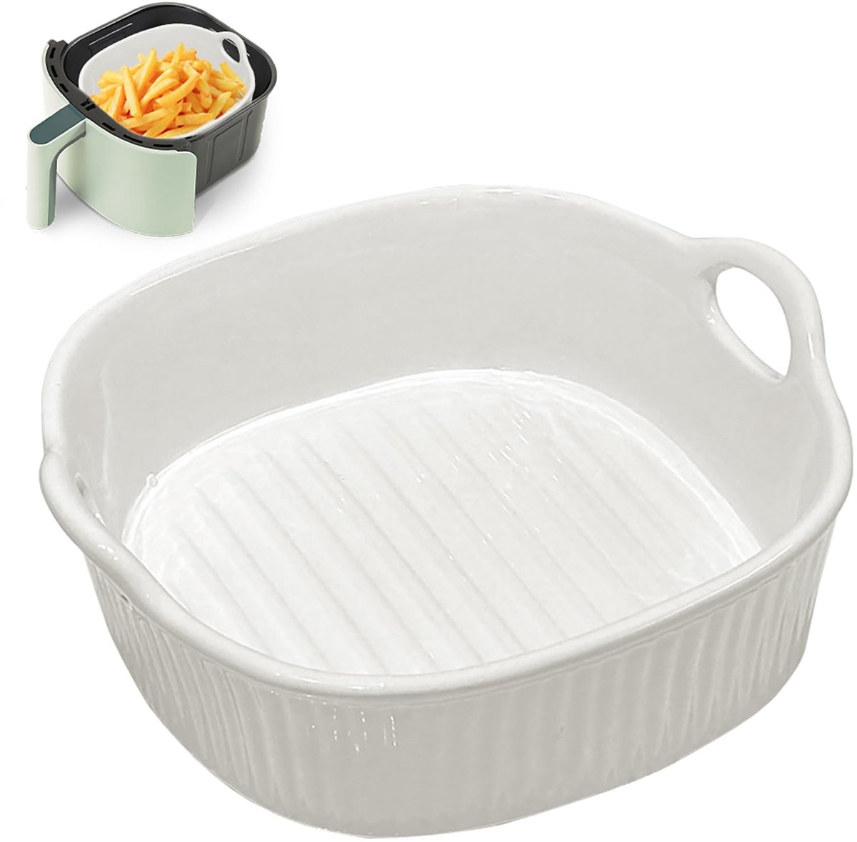 Dailygoods - Keramische Ovenschaal met Handgrepen, 650 ml