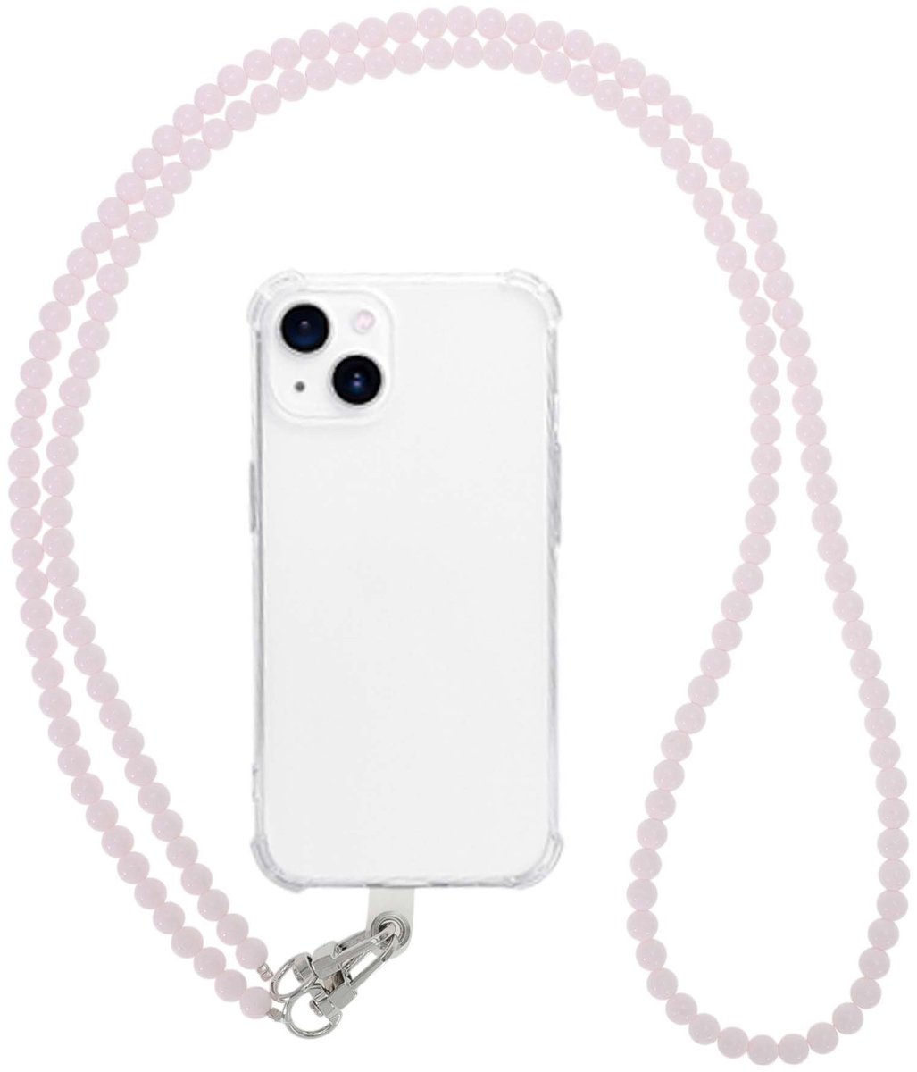 Dailygoods - Trendy Acryl Parel Telefoonketting met Karabijnhaak