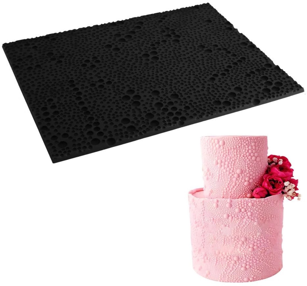 Dailygoods - Siliconen Taartvorm met 3D Reliëf voor Decoratie