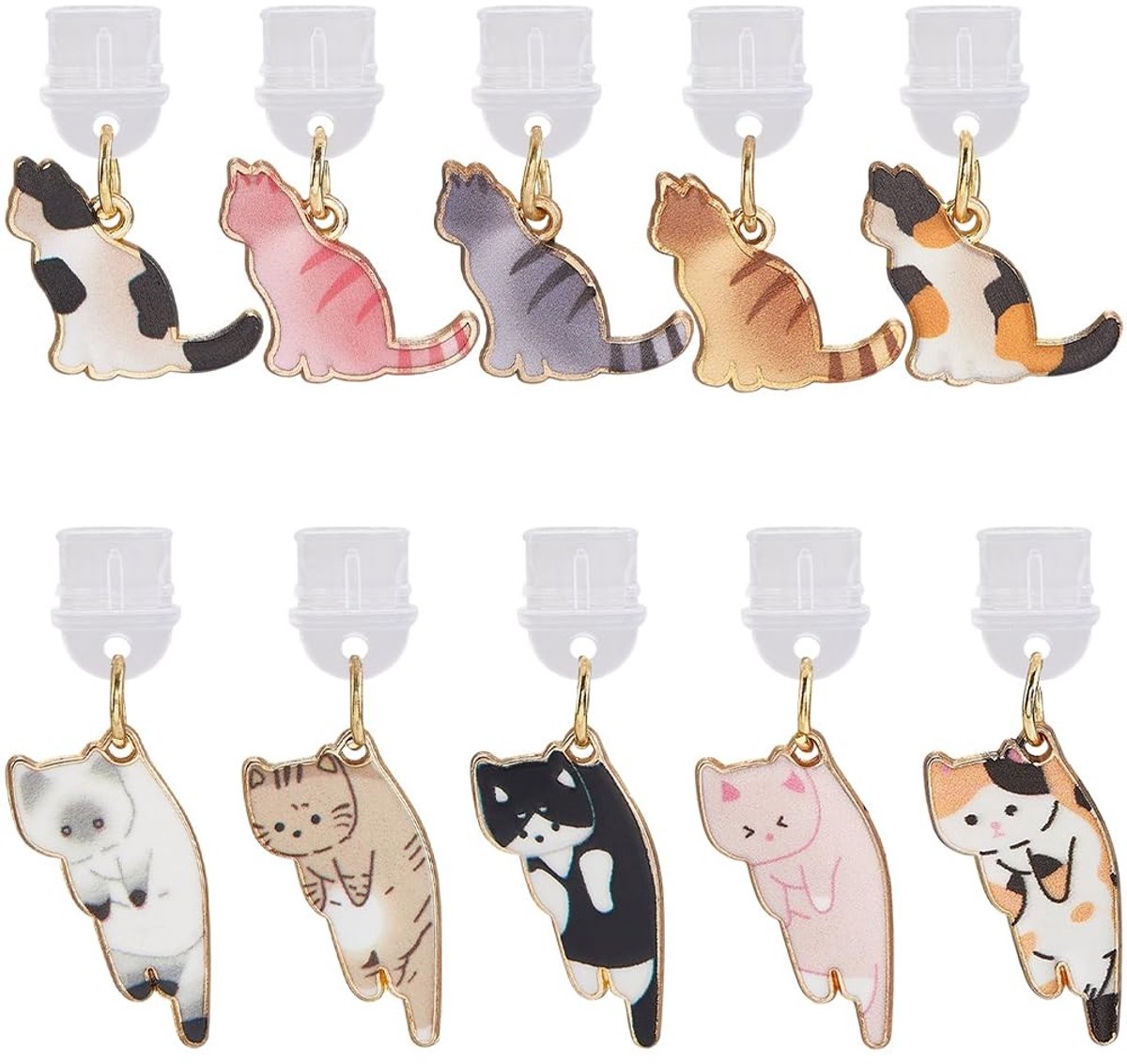Dailygoods - 10 Stuks Stofplug Charm voor Telefoon en Accessoires