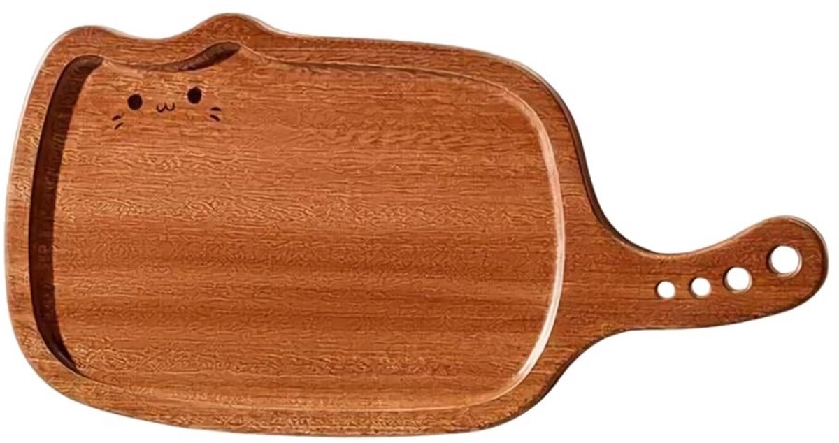 Dailygoods - Houten Dienblad en Snijplank 2-in-1 met Handvat