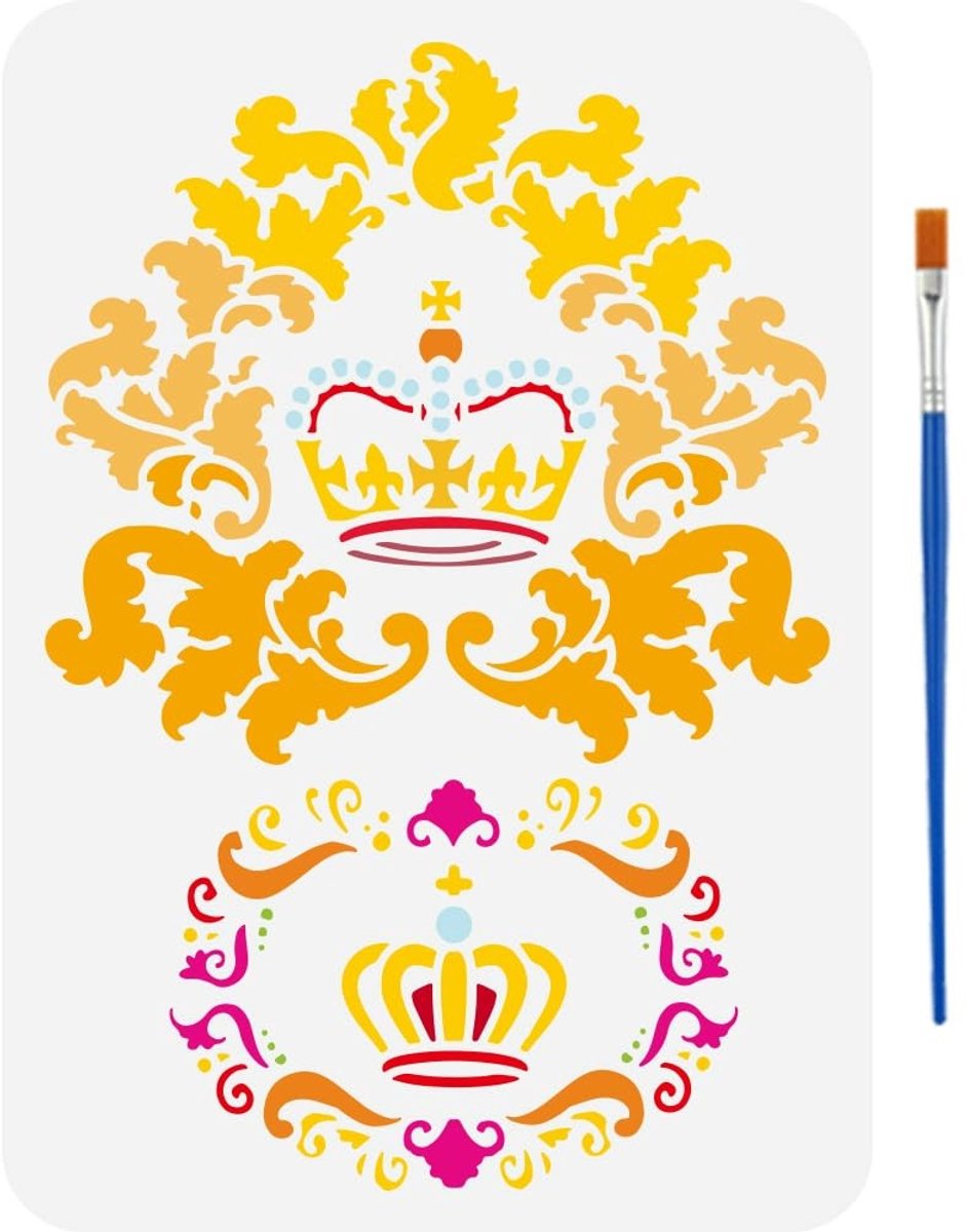 Dailygoods - Kroon- en Bloemensjablonen voor Creatieve Projecten