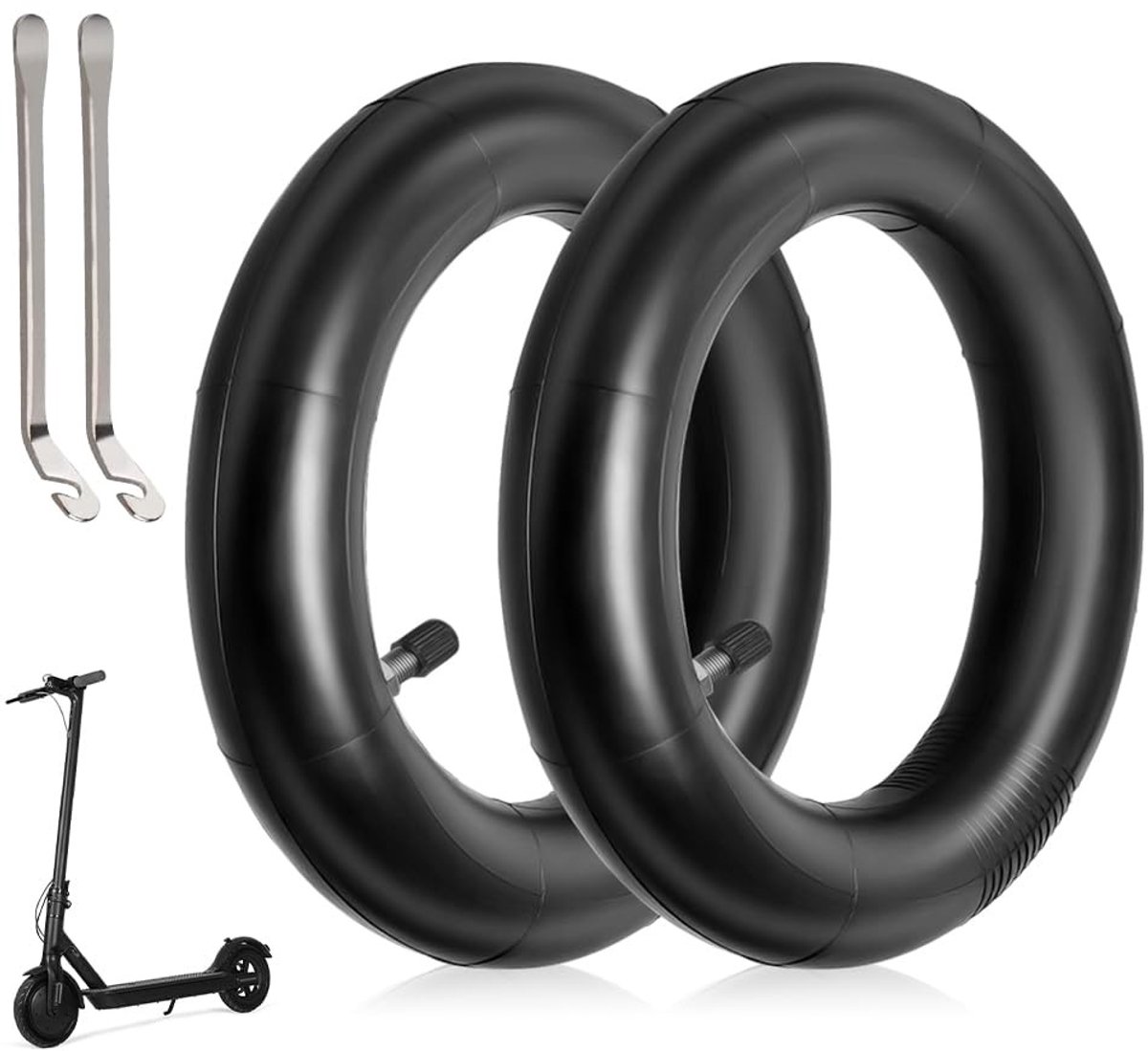 Innovra - 2 Stuks Kinderwagenslangen 8 1/2 Inch Slijtvaste Scooterrubberbanden