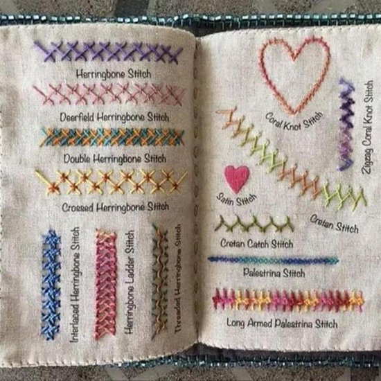 Naaibok - Borduurgids - Creatief Hobbyen - Stap-voor-stap - 20.5 x 15.5 cm - Multicolor — afbeelding 4