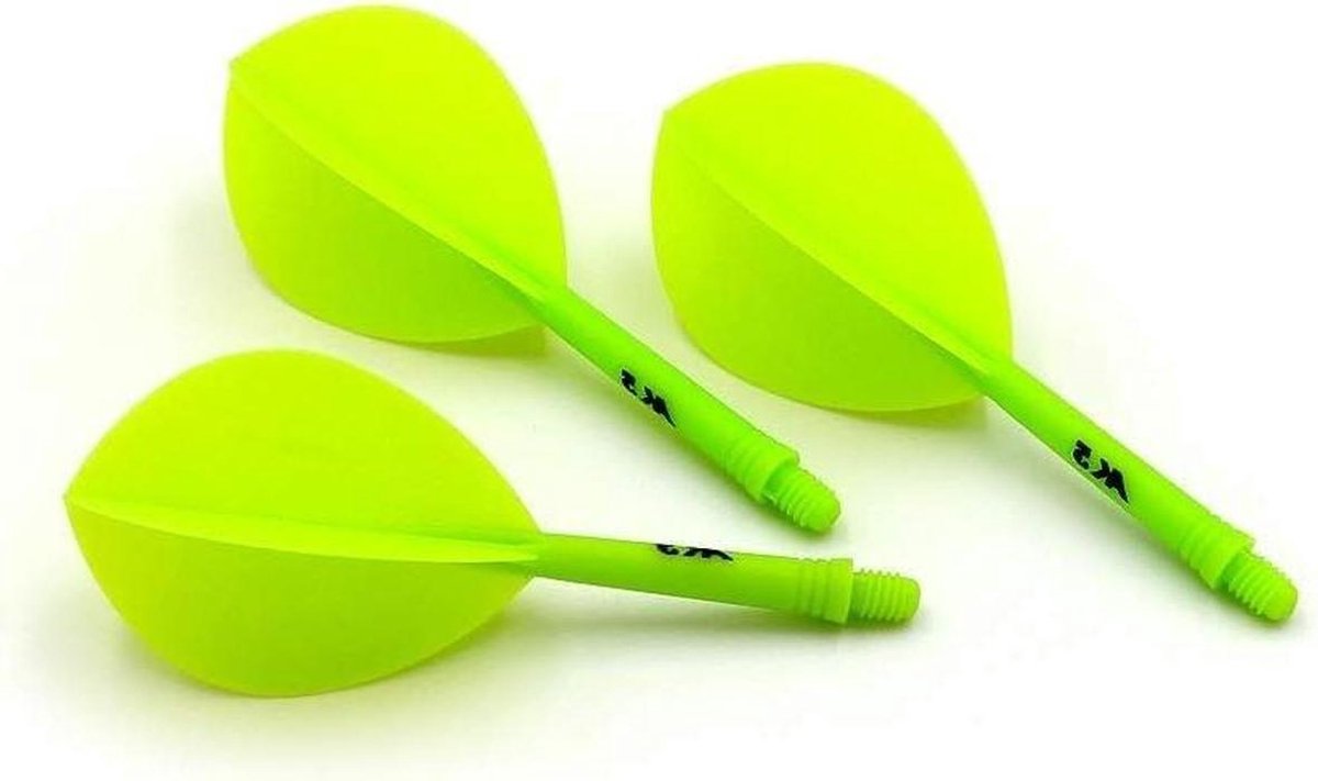 Dart Flights - Dart Accessoires - Dartspel Verbeteren - Geïntegreerde Vorm - S - Limoengroen