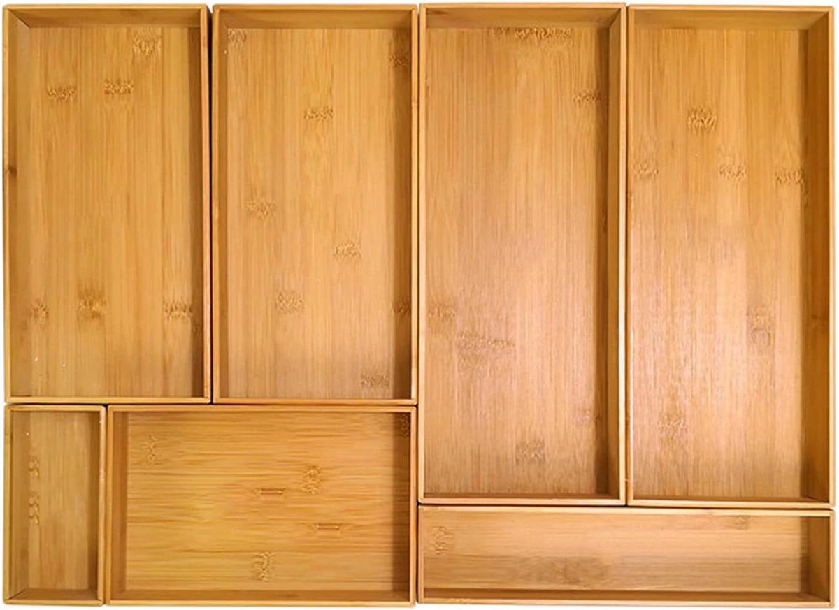 Lade Organizer - Bestekbak - Keuken Ordenen - Ruimte Besparen - 60x45 cm - Naturel