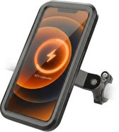 R2B Telefoonhouder Fiets met Powerbank 5000 mAh - Waterdichte Fietshouder Telefoon - Smartphone Houder Fiets - GSM Houder Universeel voor Motor en Scooter