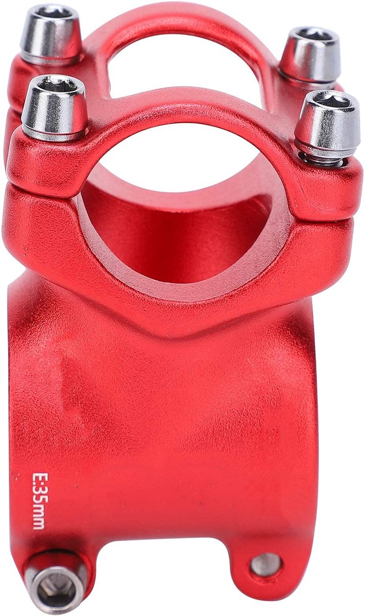 Dailygoods - Dailygoody - Bike Short Stem - Fietsstuurpen - Sterke aluminiumlegering - Rood - Geschikt voor kinderfietsen - Schokabsorberend en duurzaam