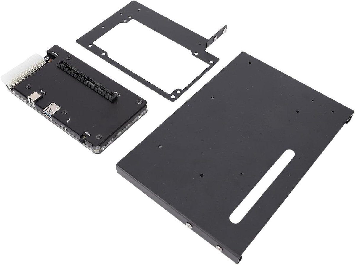Extern GPU Dock - Grafische Kaart Uitbreiding - Computer Prestaties Verbeteren - Aluminiumlegering Structuur - PCIE 16X Slot - Zwart