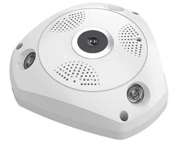 Draadloze netwerkcamera met hoge resolutie en nachtzicht, 360° panoramische camera