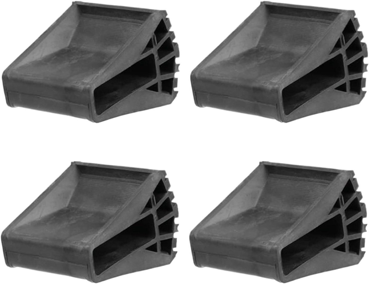 Laddervoeten - Ladderdoppen - Veilig Werken - Antislip PVC - 4 stuks - Zwart
