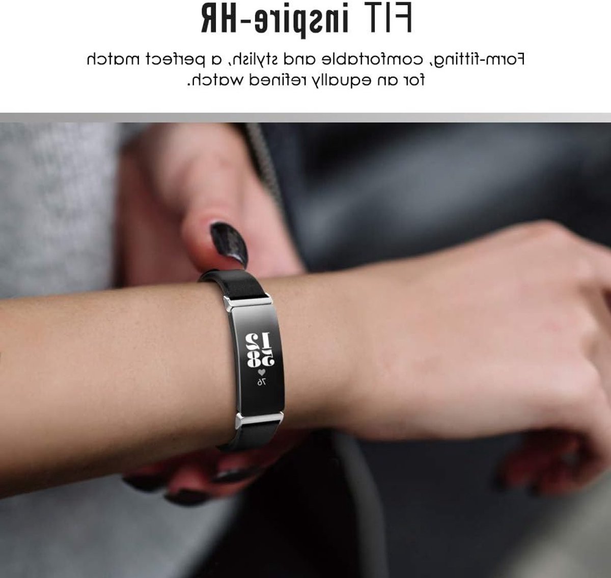 Genuine Leather Horlogeband voor Fitbit Inspire/Inspire HR, Comfortabele en Duurzame Band, Stijlvolle Accessoire voor Fitness Trackers thumbnail 4