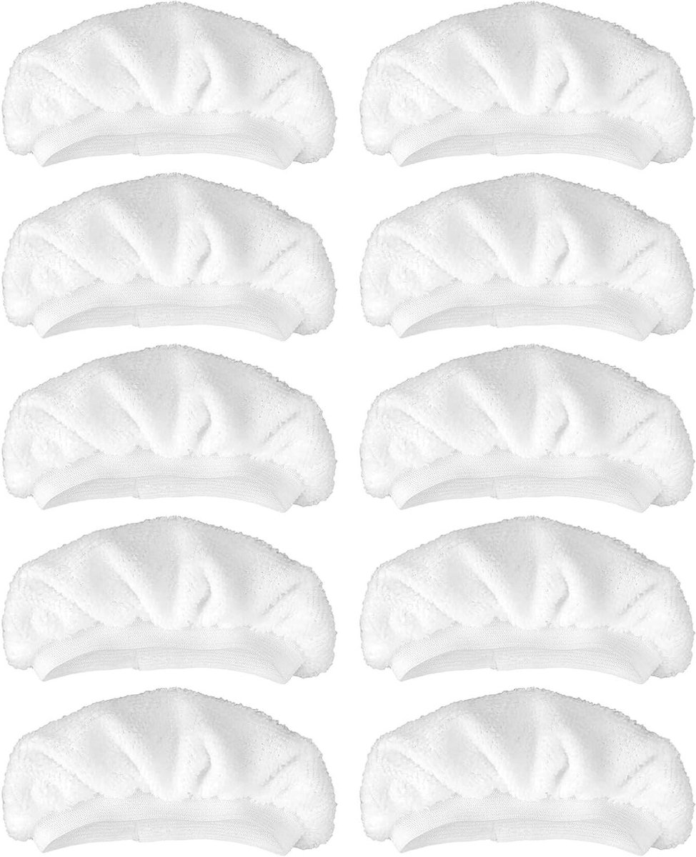Stoom Mop Pads - Reinigingsdoeken - Vloeren Reinigen - Wasbaar & Herbruikbaar - 10 Stuks - Wit
