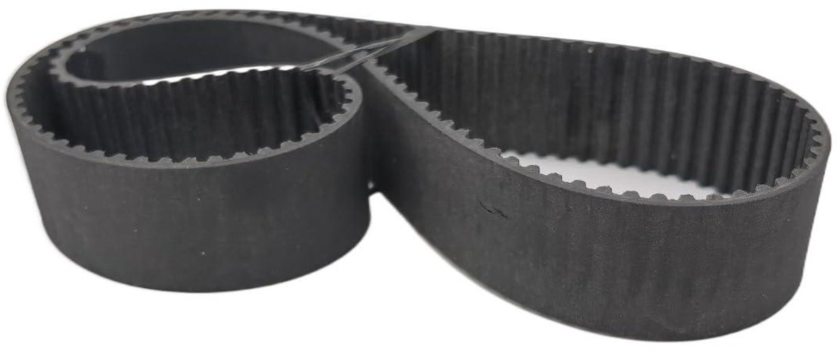 Synchroontandriem - GT3 Riem - Krachtoverbrenging - Glasvezelkern - 462 mm lengte - Zwart