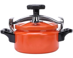 Snelkookpan - Drukpan - Snel Koken - Dubbele Bodem - 1 Kilogram - Oranje