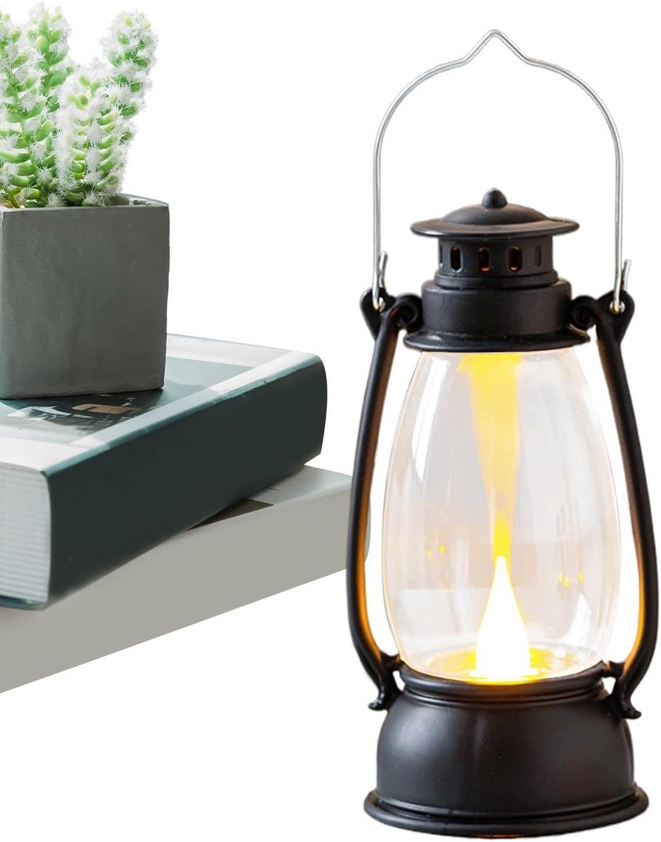 Draagbare Buitenlamp - Vintage Lantaarn - Sfeerverlichting Buiten - Warm Zacht Licht - 21 