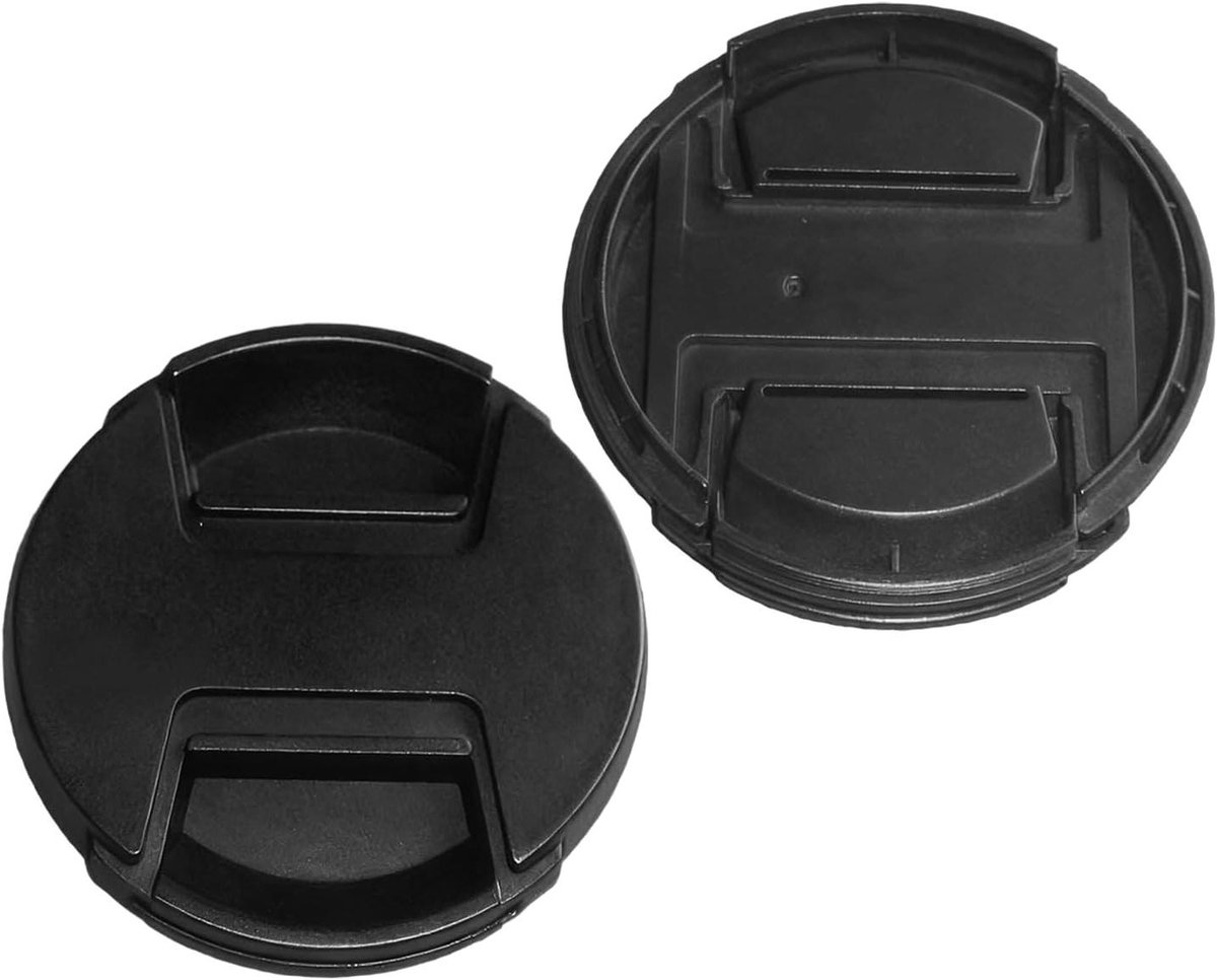 Lensdoppen Set - Camera Beschermers - Camera Beschermen - Versterkte ABS Rubber - 49mm - Zwart