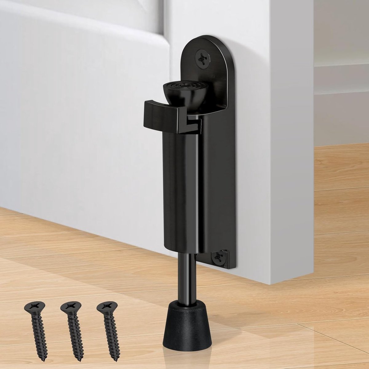 Zware deurstopper met rubberen punt voor binnen en buiten, ideaal voor commerciële toepassingen en om deuren open te houden