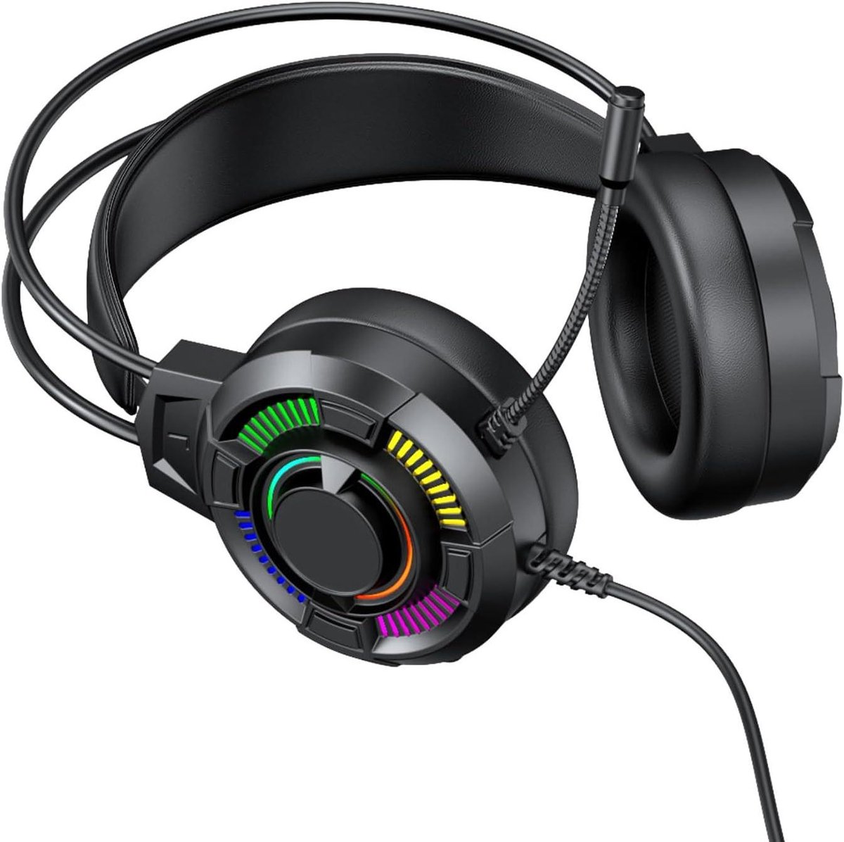 Gaming Headset - Over-Ear Koptelefoon - Immersief Gamen - 7.1 Surround Sound - 50mm Drivers - Zwart