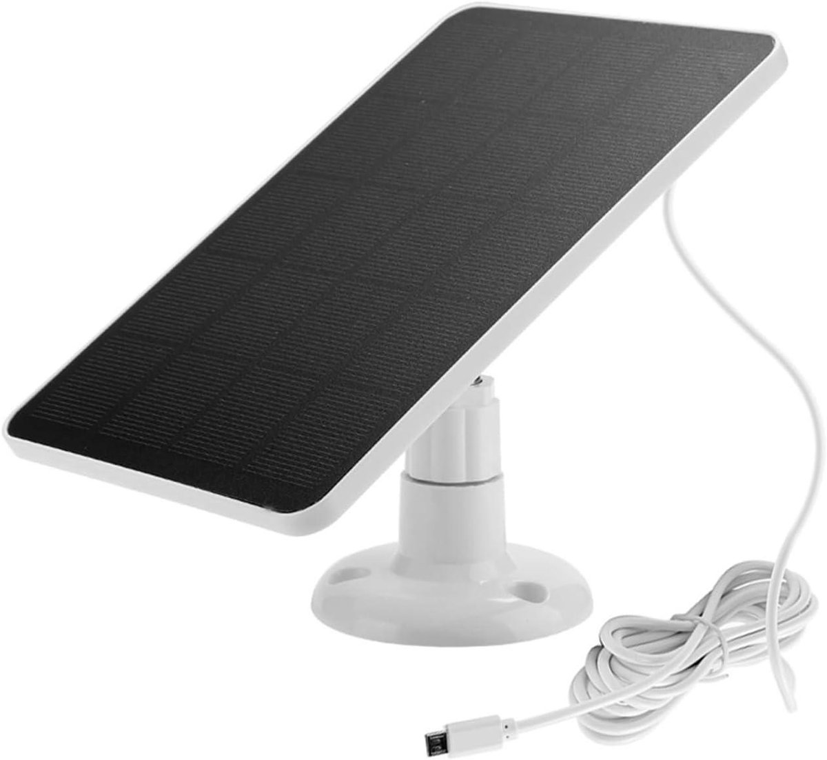 Zonnepaneel Oplader - Draagbare Energie - Buitenapparatuur Voeden - IP65 Waterdicht - 10W Vermogen - Wit